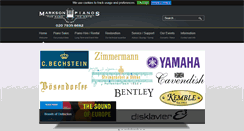 Desktop Screenshot of marksonpianos.com